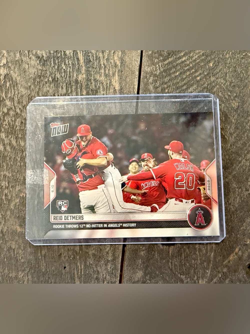 2022 TOPPS NOW ROOKIE CARD
ANGELS REID DETMERS #161
THROWS NO-HITTER
